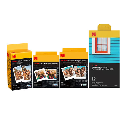 Kodak instant photo paper 2 inches/3 inches/4 inches/6 inches photo printer photo ribbon integrated 3 inches 60 sheets