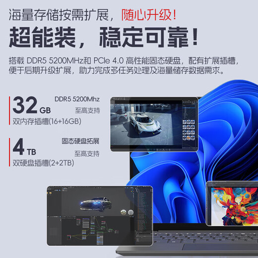 ThinkPad Lenovo ThinkBook 14 + 2025 Core 5 en option 20 % de subvention Mince et léger 14 pouces Design Business Office Student Gaming Laptop i5-13420H 32G Mémoire 2T TB14 Upgrade Face + Rétroéclairage en option 100 % High Color Gamut