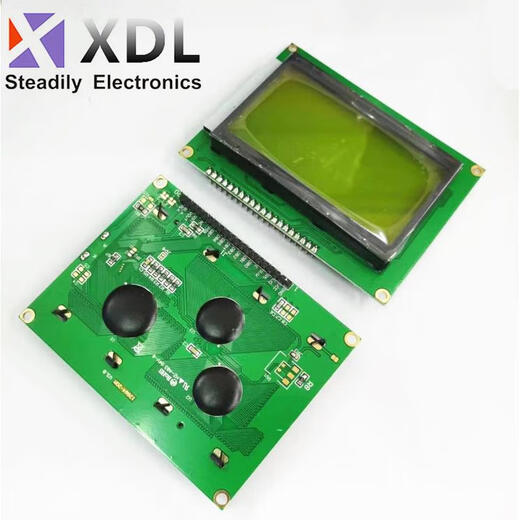 Blue screen LCD12864 display LCD screen with Chinese font library with backlight 128645V parallel serial port LCD12864 5V blue screen welding pin header