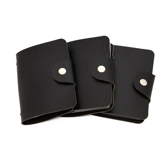12 card slots, card holder, multiple card slots, bank card holder, men's and women's anti-degaussing card holder, document holder, key bag, business card holder, black, double-sided card slots - 12 card slots