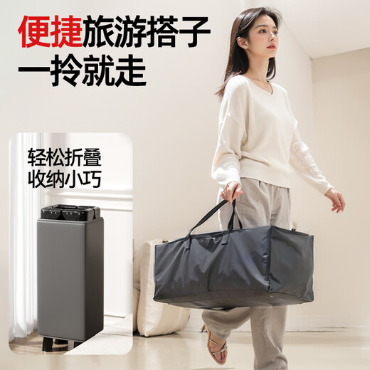 ANGI BABY婴儿床拼接床多功能折叠床可拼接大床宝宝摇摇床可移动哄睡神器