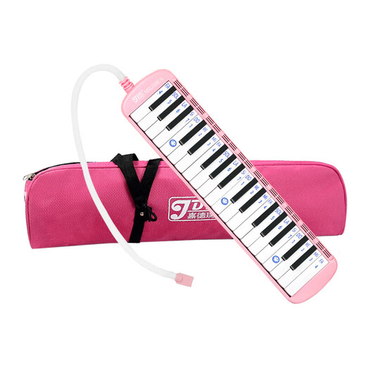 Jiaderui Organ 37 Keys Grundschule Junior High School Schüler für Klassenzimmer Unterrichten Anfänger Erwachsener Blasen Windinstrument Pink
