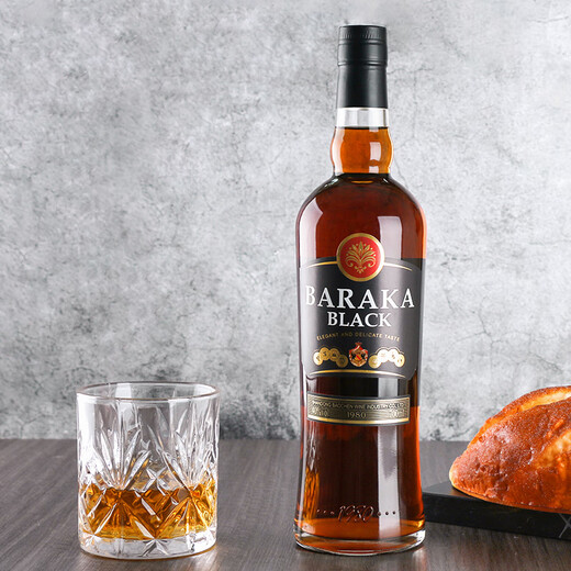 Bairika Black Rum 700ml Beverage Base Wine White Rum Free Cuban Cocktail Mojito Baking Genuine Foreign Wine [Black Rum 700mL] 1 Bottle