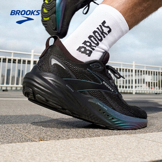 布鲁克斯（BROOKS）男子Glycerin 22甘油22月光系列缓震跑鞋 极光黑/乌木色 42