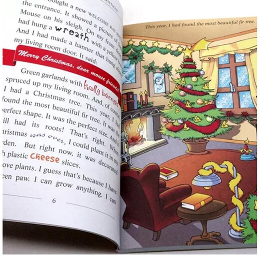 进口原版 老鼠记者 11-20册 赠音频 Geronimo Stilton 全彩插图安徒生童话大奖 英文原版 儿童探险章节桥梁书 蓝思400-700L 6-12岁美国学乐出版社  小学教辅