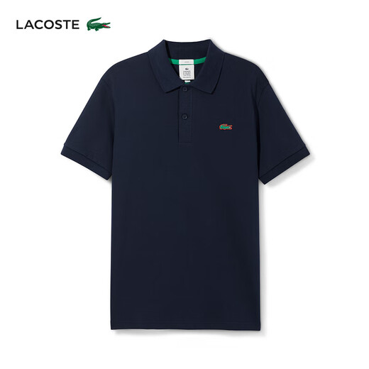 LACOSTE French crocodile classic casual loose short-sleeved lapel Polo shirt for men and women | PH2760 166/Navy Blue S (170)