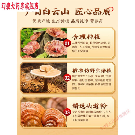通用蓝帽子破壁灵芝孢子粉胶囊 一泰牌破壁灵芝孢子粉林芝袍子粉赤灵 精品礼盒装两套(三萜含量高·+礼佳品)