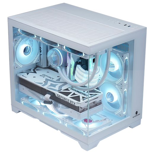 ASUS i5 14600K/U7 265K/AMD Ryzen 7800X3D/9800X3D cardless barebone system assembly computer DIY white desktop complete machine AI game console R7 9700X+32G 1TB cardless transition machine configuration four