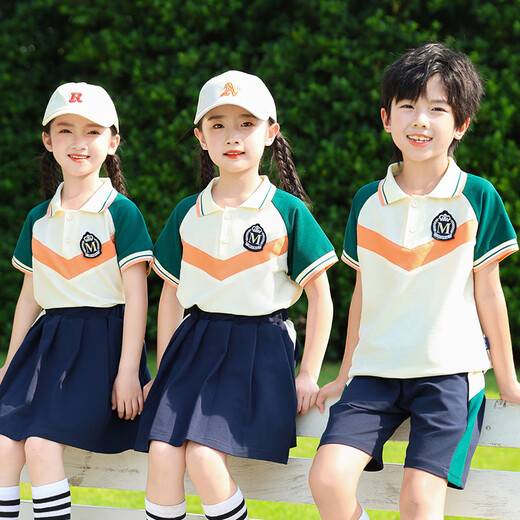 毽子飞飞小学生校服春秋装2025春季新款儿童运动一年级班服幼儿园园服套装 9930款女生夏款套装 140 建议身高125-135厘米左右