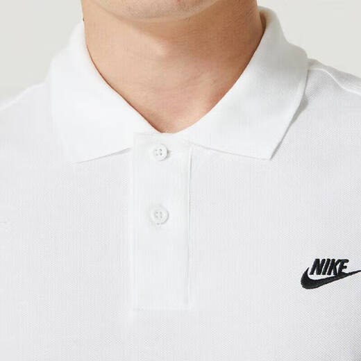 耐克（NIKE）T恤装 夏夏季新款运动服高尔夫休闲跑步短袖全棉翻领透气POLO衫 FN3895-100-白色棉质-主推款 S (165/84A)