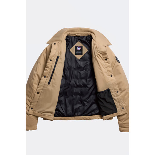 加拿大鹅（Canada Goose）Lodge 男士黑标教练式羽绒夹克大鹅羽绒服 2755MB 1483 沙漠色 M