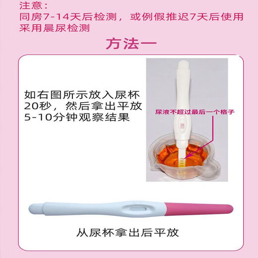 Pregnancy test stick disposable HCG pregnancy test paper medical accurate early pregnancy detection early pregnancy pregnancy test pen genuine 2 pregnancy test pens + urine cup
