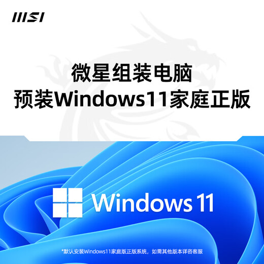 MSI AMD Ryzen R7 9700X/RTX5060 graphics card assembly computer e-sports Black Myth Wukong game high-end desktop AI high-definition design rendering host DIY complete machine R7 9700X+32G+1TB丨Configuration 1