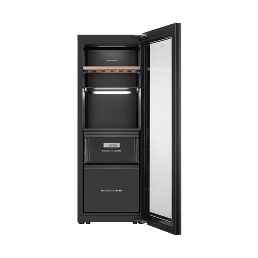 Casarte National Subsidy Ice Bar Home Beverage Cabinet Office Red Wine Cabinet Tea Cabinet Fruit Preservation Cabinet Freezer Refrigerated Cabinet Transparent Glass Door Display Cabinet Embedded Freezer Gray Ice Maker Zero Embedded 251L