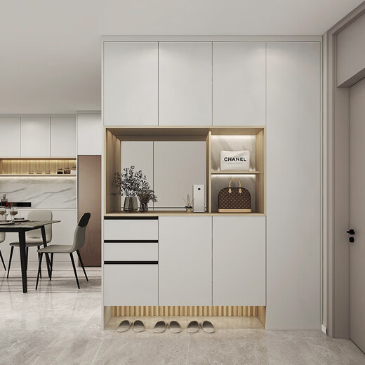 Sofia whole house customized integrated wardrobe whole house customized cabinet cabinet furniture 39800 set combination sincere customization fee Consult customer service to obtain design drawings