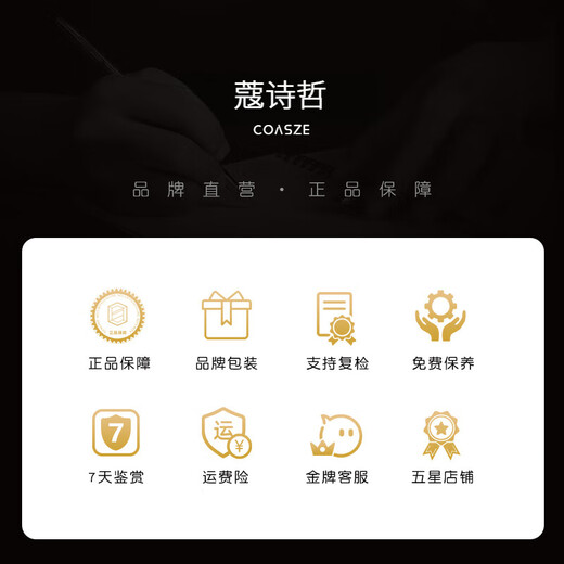 COASZE Tanzanite necklace 18K gold colored gemstone inlaid women's necklace 1.4 carat 18 points diamond/chain not included