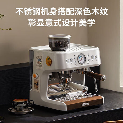 Baicui PE3899 Baila de café semiautomático italiano Máquina de ritmo de leche doméstica Baicui 3899+Baicui Caja verde pequeña