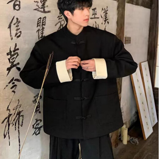 Una nueva china china china china china nueva estilo para hombres estilo chino guapo zhongshan traje jóvenes traje tang saose y hombro