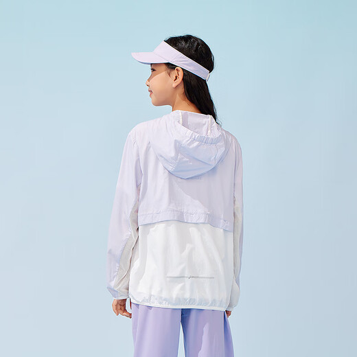 ASICS Children's Clothing 2025 Summer New UPF50+ Sun Protection Wear Woven Color Block Jacket for Boys and Girls 332251052314