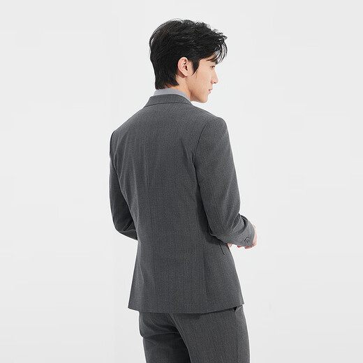 Lilang Shopping Mall Same Style Three-piece Suit Set Nine-Point Pants Version 2025 Spring Men's Formal Wear Gray and Black (25CXF071SA) 170A