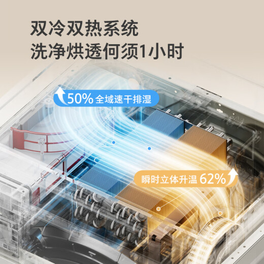Toshiba (TOSHIBA) drum washing machine fully automatic household DGH-127X20BW with drying, cleaning and drying, pure flat and fully embedded 1.28 washing ratio 12 jin [Jin equals 0.5 kg] National subsidy for home appliances is 20%
