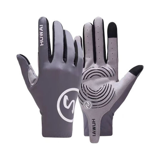 Cycling gloves men's spring and summer thin full-finger breathable mountain bike half-finger shock-absorbing non-slip fitness sports women's Chinese red