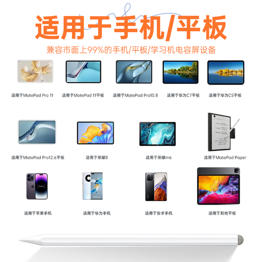 WITGOER capacitive pen second/third generation is suitable for Huawei tablet stylus matepad11/pro/air/honor 8/m6 touch screen pen ipad touch mobile phone pencil universal