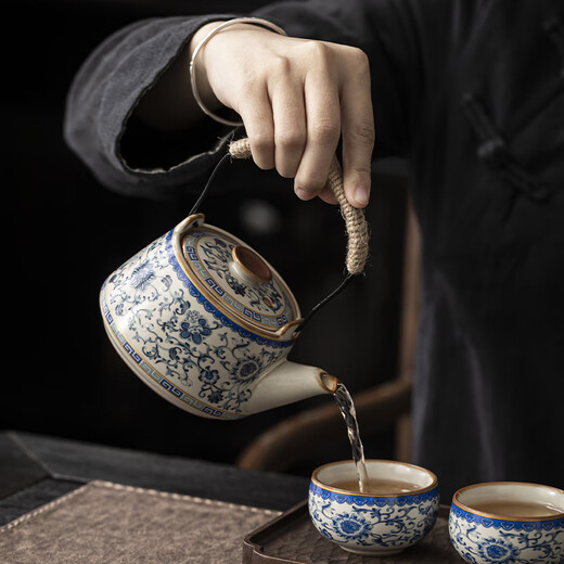 PAKCHOICE Ruyao Kung Fu tea set complete set of business souvenirs for fathers and men high-end Mid-Autumn Festival gifts for leaders and elders