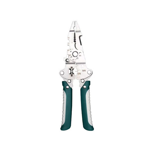 Jiuzhi wire stripping pliers, special wire cutting pliers for electricians, multi-functional peeling pliers, hand-held multi-functional wire pulling and splitting pliers, chromium vanadium steel 32-in-1 wire stripping pliers