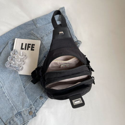 Jingzhike Doppelschulter Crossbody Leichtes Dual-Purple-Einzel-Schulter-Chest-Tasche für Frauen Sporty Style 2025 neuer Reise-Rucksack für Mama Bag Khaki