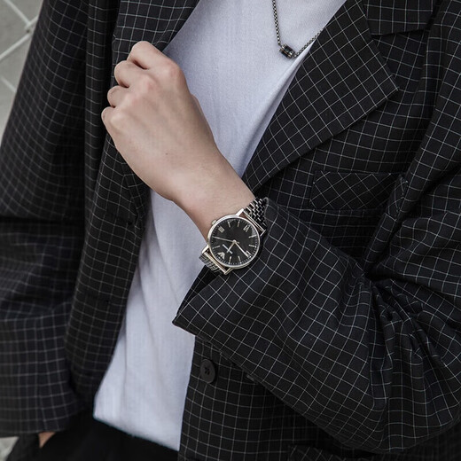 ARMANIA AMA Watch Ni Simple Trendy Steel Strap Men's Watch Giving Boyfriend's Birthday Gift AR11152 Birthday Valentine's Day Anniversary Gift