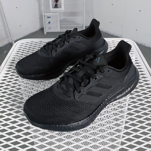 ADIDAS Running Shoes Zapatos para hombres 2025 Summer PureBoost 23 Spetas de amortiguadores Ligeros transpirables Low Top Casual Shoes IF4840 Negro 40
