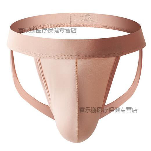 Z small underwear men's sexy breathable underwear low-waist personality trendy thong sports double thong bulge skin color M