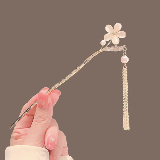 Lotus super fairy peony tassel hairpin new Chinese style hairpin women's ancient style Hanfu headdress horse face skirt accessories product batch peony flower tassel hairpin