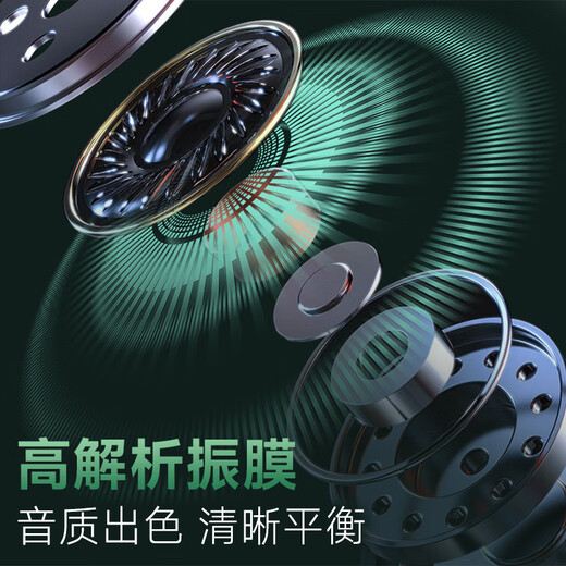 Patriot (aigo) wire-controlled earphones Type-c digital interface flat mouth wired earphones sleep music exercise suitable for Android iPhone Apple computer mobile phone universal A110D