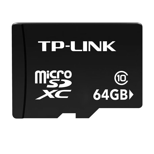 普联（TP-LINK）64GB存储卡 Micro SD内存卡 视频监控摄像头专用 读速Class10 TF卡 兼容多设备 TL-SD64L
