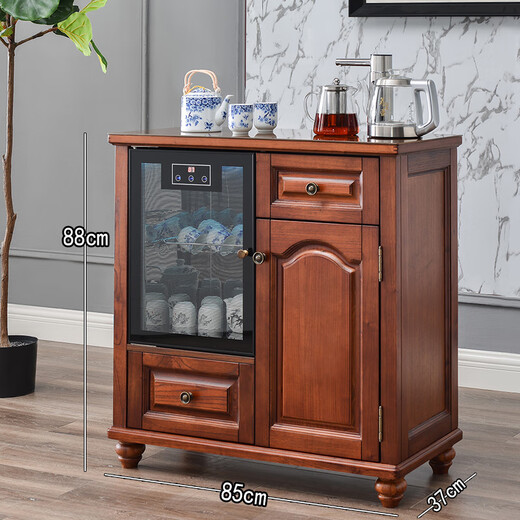 Pupan-Wasserabgabeschrank für Wohnzimmer Vollautomatisch intelligent massives Holzwasserspender mit Desinfektionschrank Neues chinesisches High-End-High-End 6626 Vollautomatisch desinfizierbares Eis warm