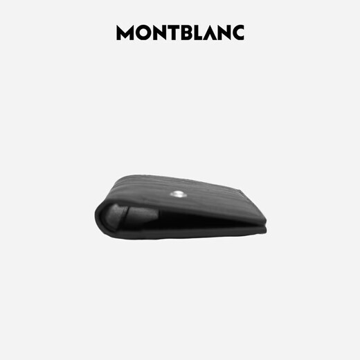 Montblanc (MONTBLANC) wallet card holder cow leather card holder business card holder black gift for boyfriend New Year's gift