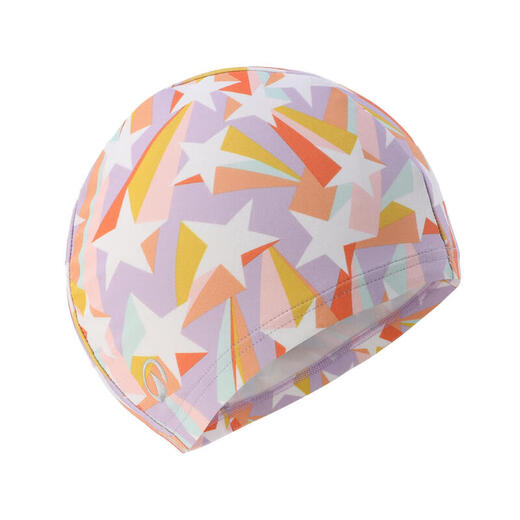 Decathlon [New Product] Swimming Cap Breathable Non-tie Mesh Cloth Children's Printed Swimming Equipment-5455509