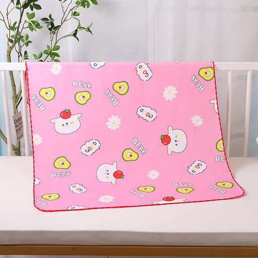 Phellado baby crystal velvet urine separator waterproof and washable children's large leak-proof mattress elderly care pad menstrual aunt pad yellow 50*70