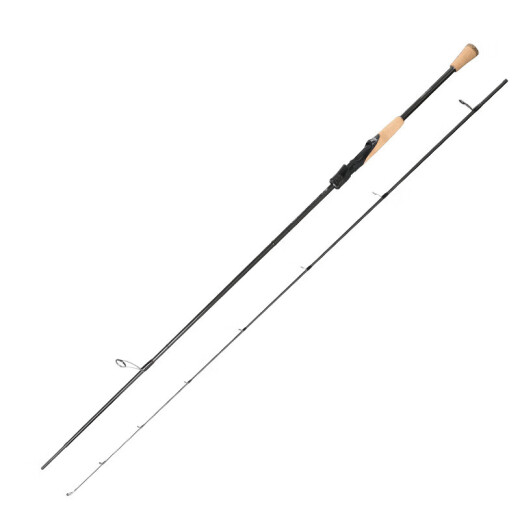 蕾迪熊（LEIDIXIONG）赛博路亚竿导环超轻虫竿鲈鱼鳜鱼竿黑坑野钓高感度直枪柄渔杆 2.03m S682L-M