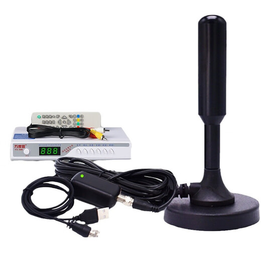 ASICS TV antenna receiver connected to the box for online TV viewing, new TV indoor and outdoor antenna, supreme top version, set-top box + antenna