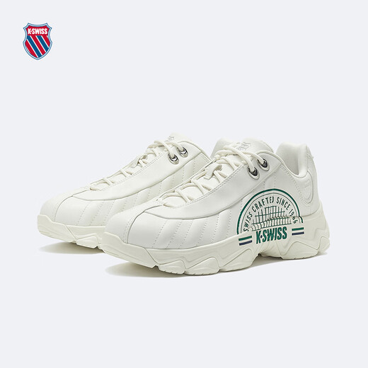 盖世威（K·SWISS）KSWISS盖世威男女休闲鞋 24春季新款潮流透气舒适运动鞋9276-US 215豆腐白/梦幻银 36