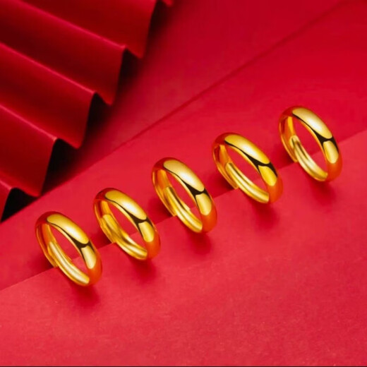 CAMPUSKINGLY Old Phoenix 2025 Year of the Snake Spring Festival New Ring Men's and Women's Plain Ring Smooth Ring Universal Fashion Smooth Transfer Ring (Opening Adjustable)