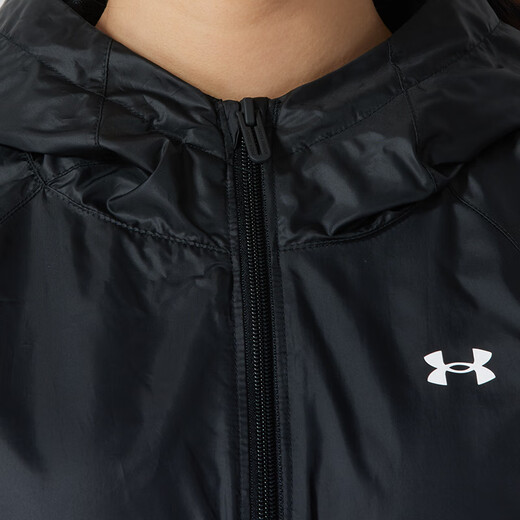 
Under Armour Women's Sports Set 25 Summer New Casual Simple Hooded Jacket Jacket Loose Casual Trousers Two-piece Set 1382698-001+1377079-465 L