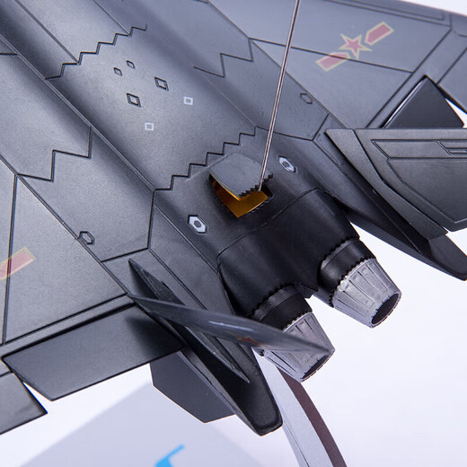 
Not stopped J-20 aircraft model alloy simulation military model ornament children's gift retirement souvenir 1:72 black WZHL-15935