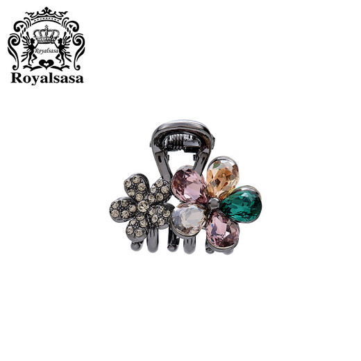 Royal sasa royal salsa high-end bangs clip rhinestone flower hair clip female grab clip small forehead broken hair clip