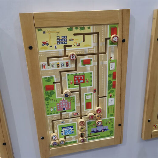 Hongtong Kindergarten Wandspielzeugkorridor Spiel Dekoration Kinder frühe Bildung Montessori Unterricht AIDS Wandbetrieb Kognitiver Brettmaterial Formspiel