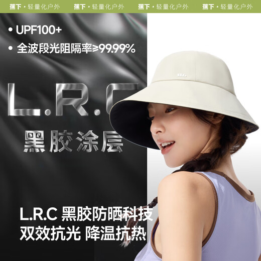 Beneunder side face sun protection hat women's vinyl fisherman hat commuter sun hat anti-UV BM714 black