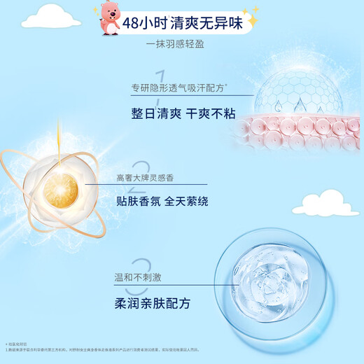 Shunai loppy co-branded women's refreshing body deodorant roll-on liquid sunshine coconut fragrance 50g (new and old packaging shipped randomly)